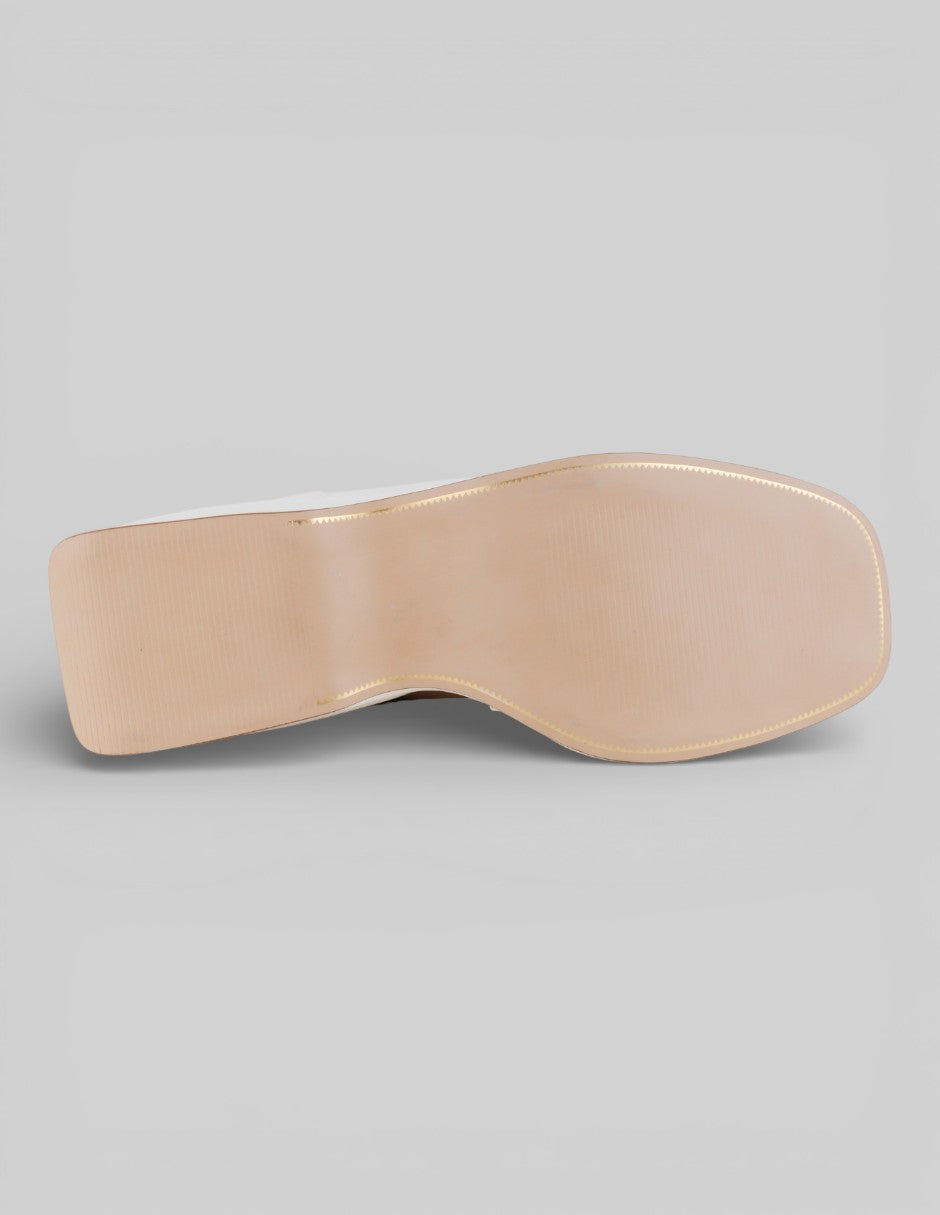 Botín con tacón  en Sintético – Beige talla 25