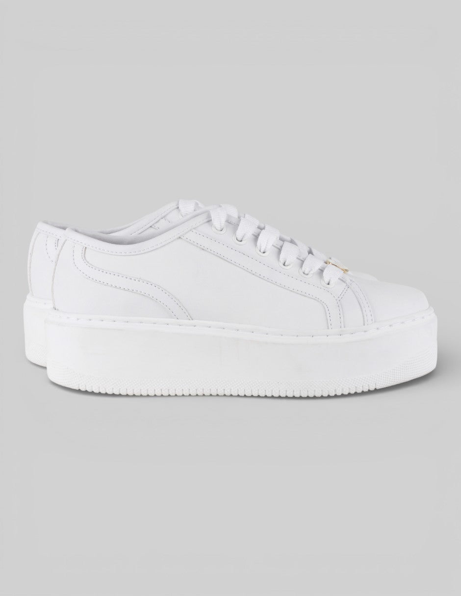 Tenis con cordones   en Sintético – Blanco talla 22.5