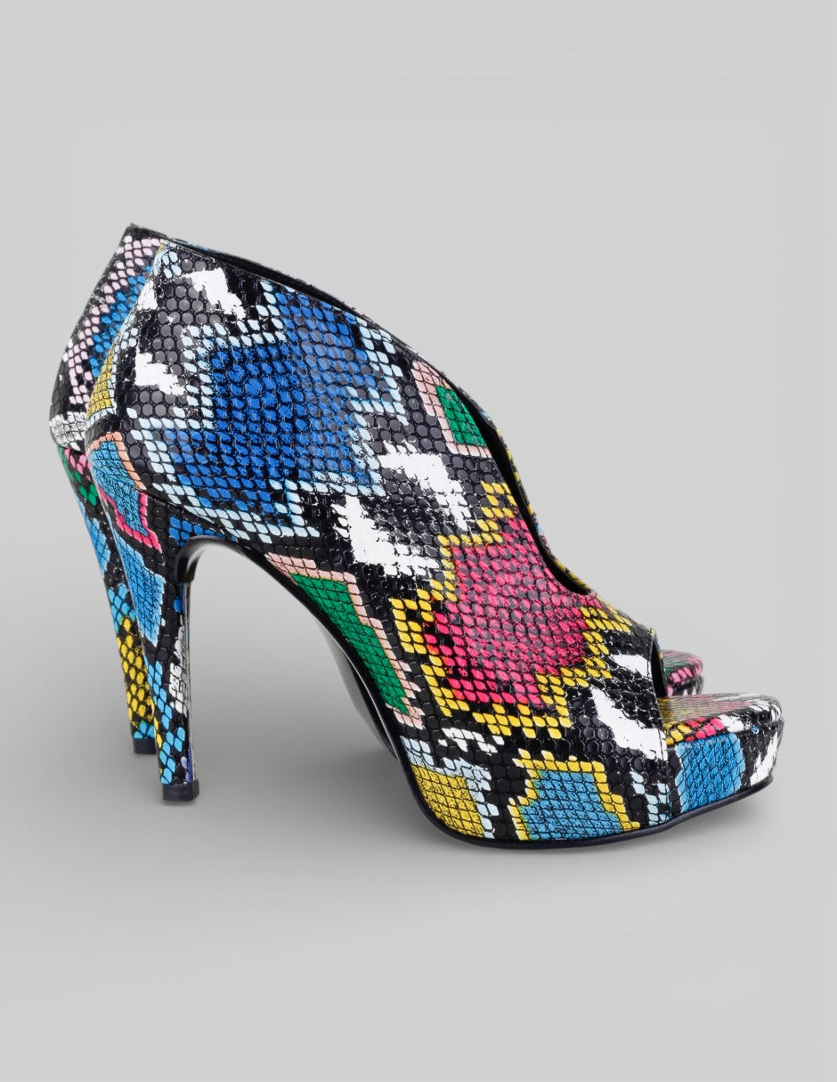 Sandalia con tacón  en Sintético – Multicolor talla 23