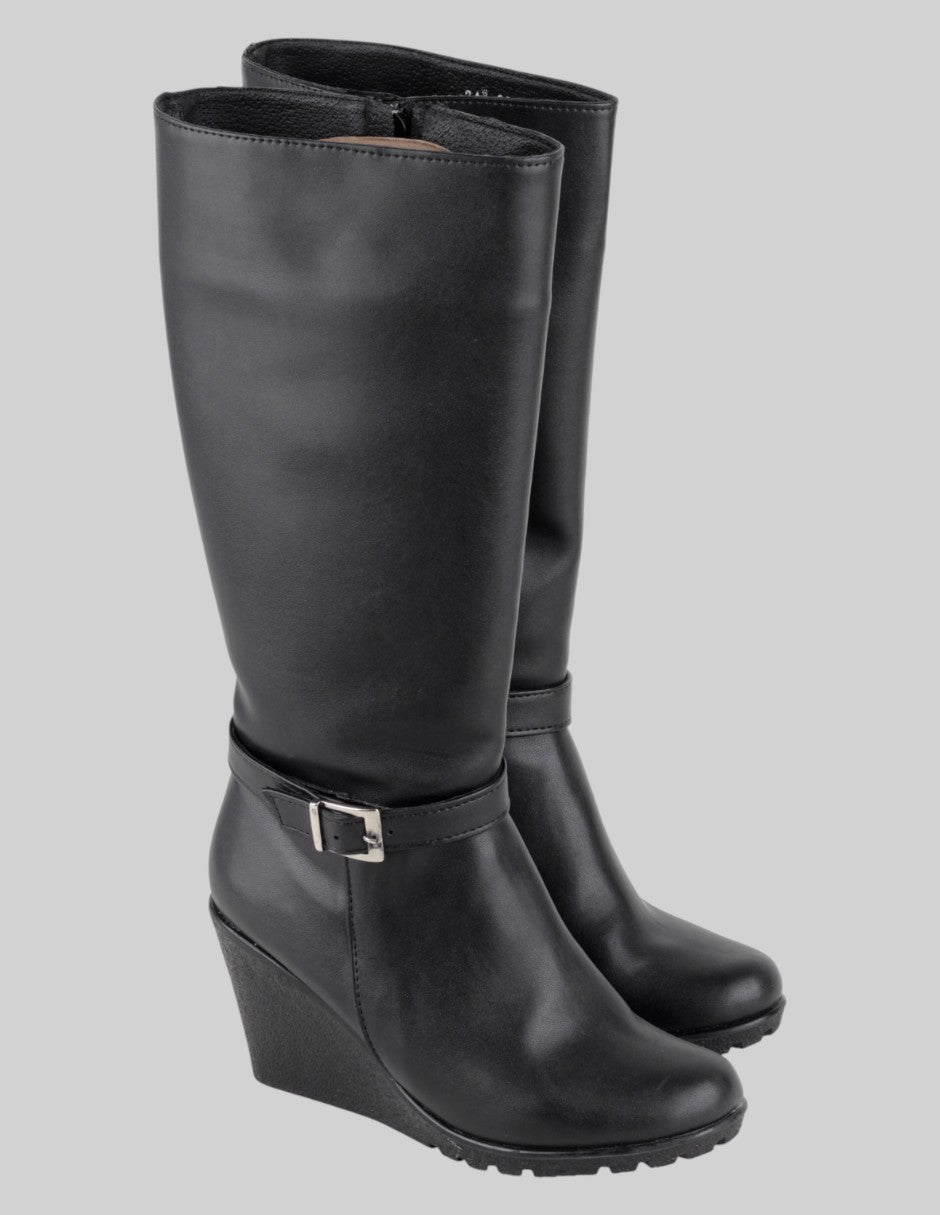 Botas altas Exterior Piel vegana Color Negro Para Mujer De rbcollection
