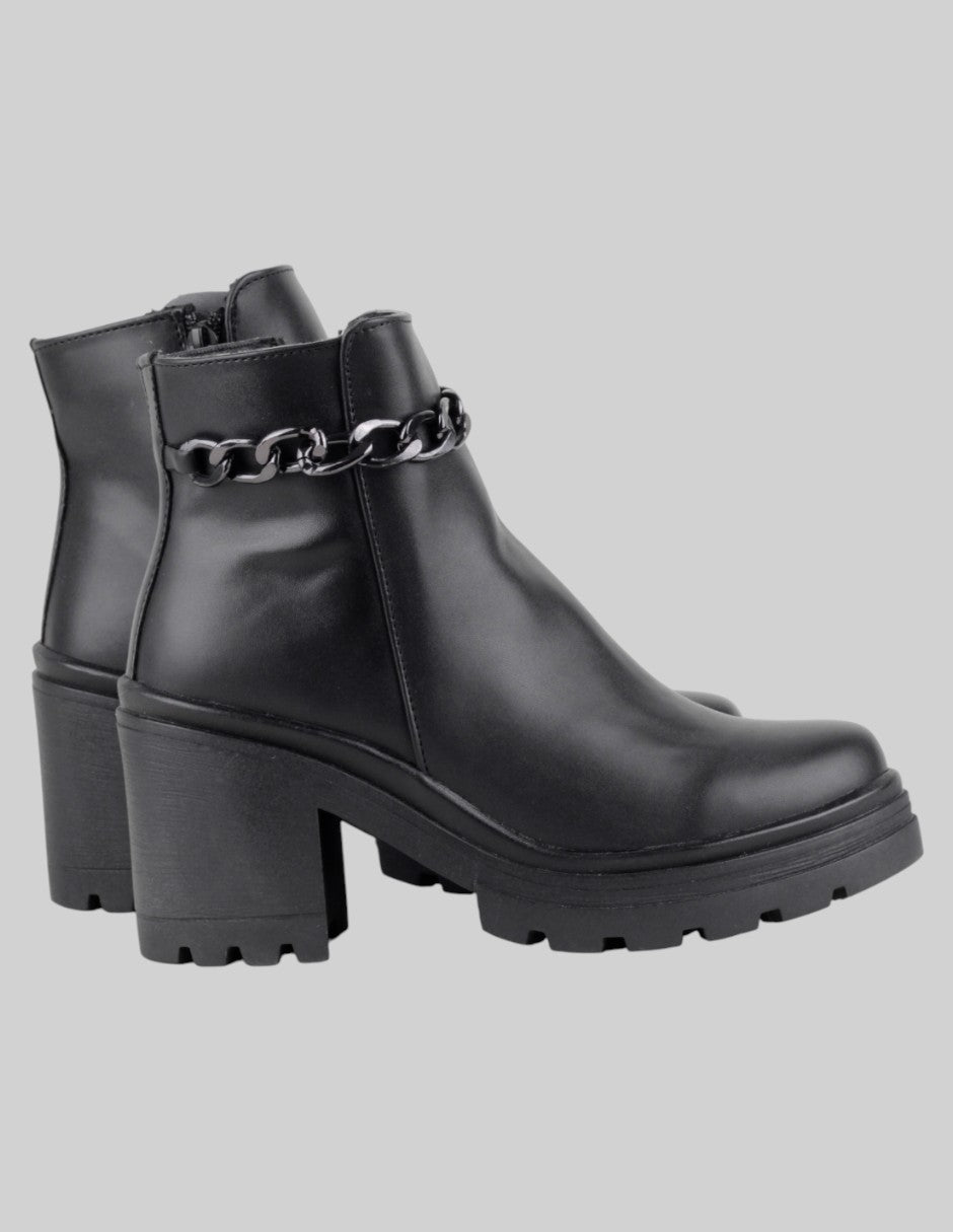 Botín con tacón  en Sintético – Negro talla 23