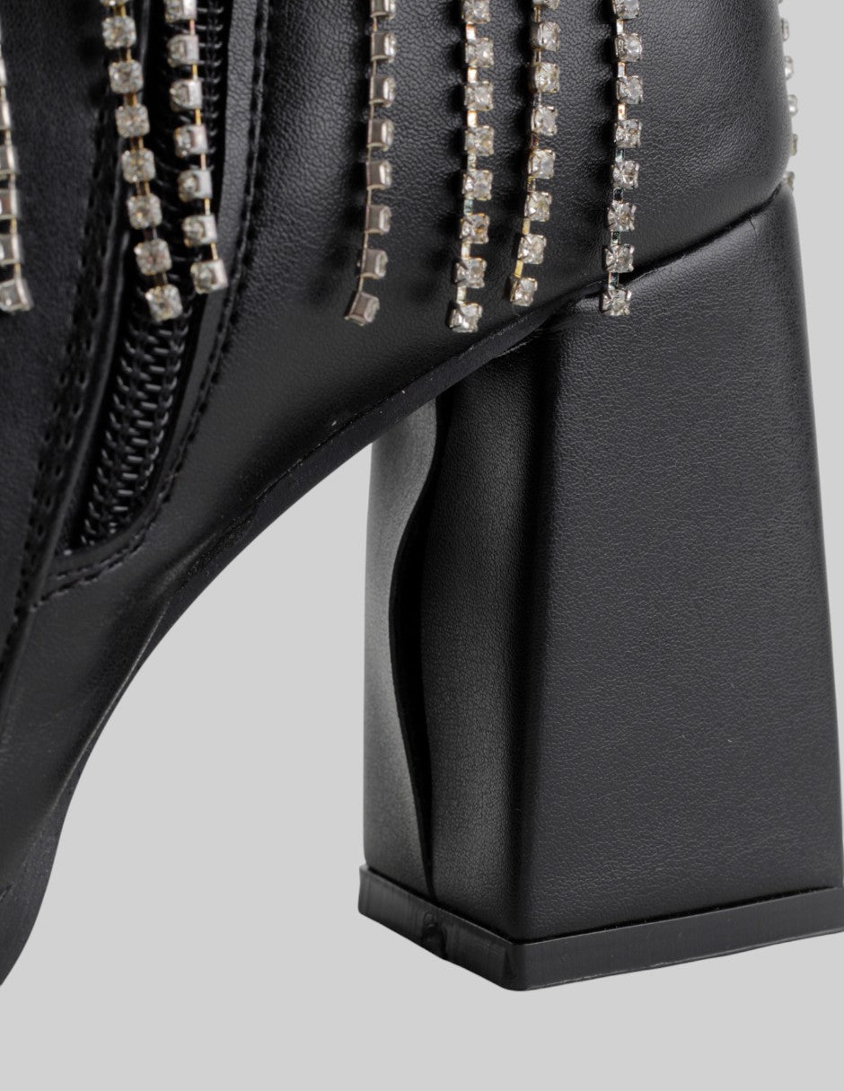 Botín con tacón  en Sintético – Negro talla 23