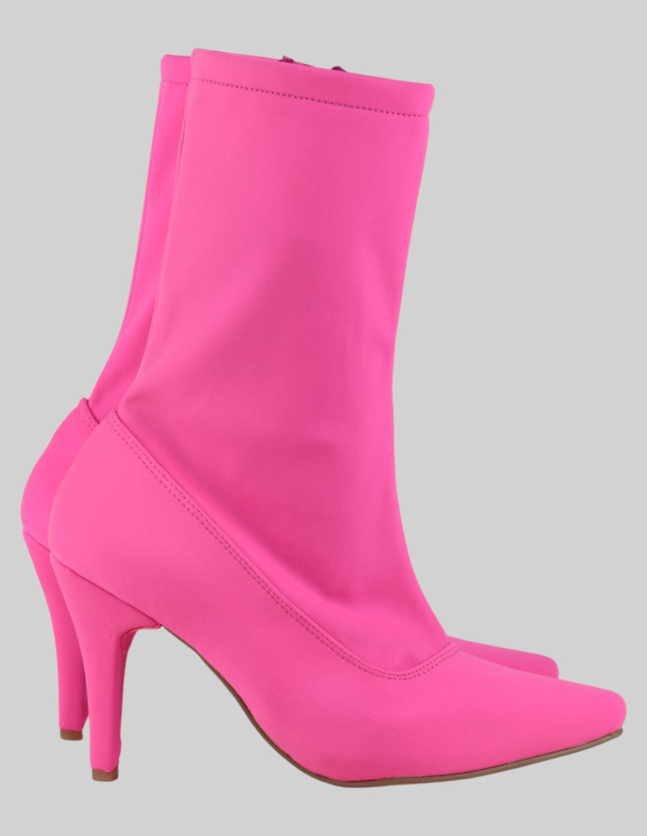 Botín con tacón  en Sintético – Rosa talla 25
