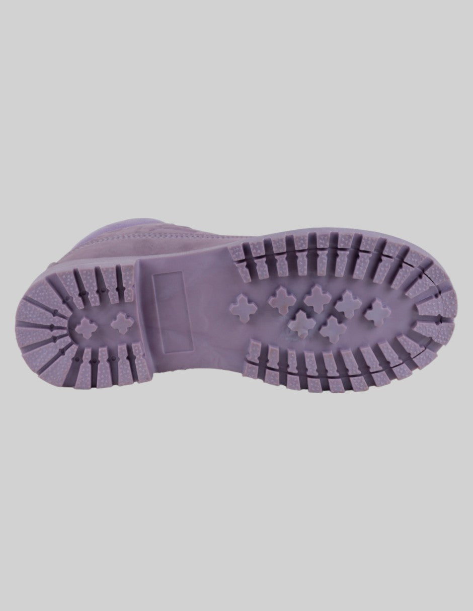 Botas casuales  en Piel – Morado talla 22