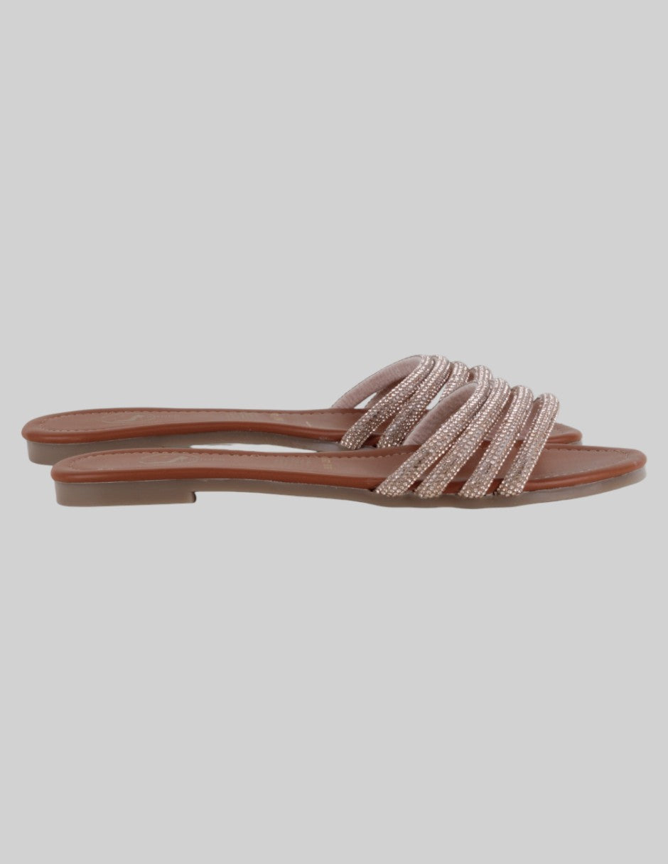 Sandalias de piso  en Sintético – Café talla 25.5