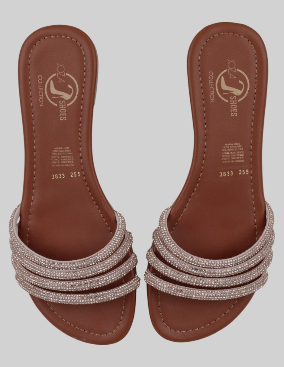 Sandalias de piso  en Sintético – Café talla 25.5