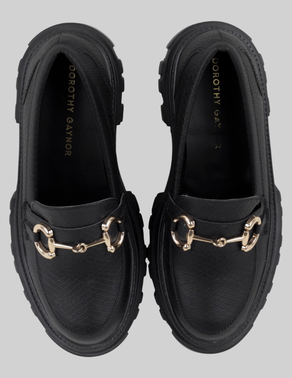 Mocasines  en Piel vegana – Negro talla 26