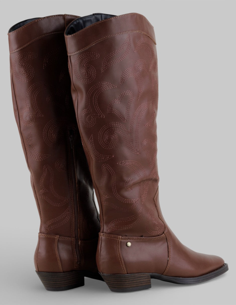 Botas altas  en Sintético – Café talla 23