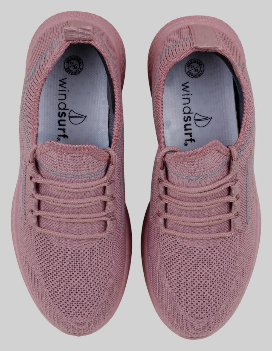 Tenis tipo deportivo   en Textil – Rosa talla 24