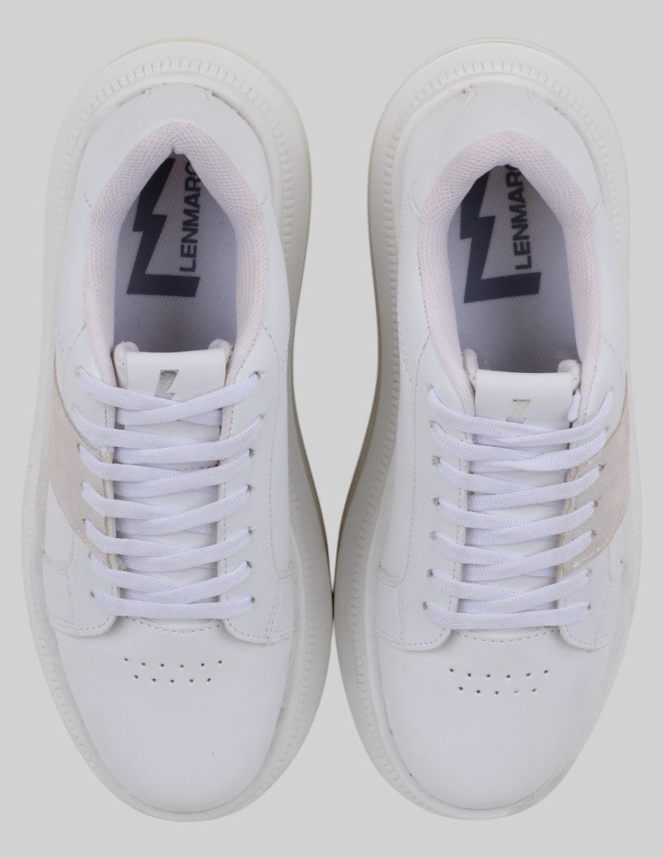 Tenis con cordones   en Sintético – Blanco talla 24