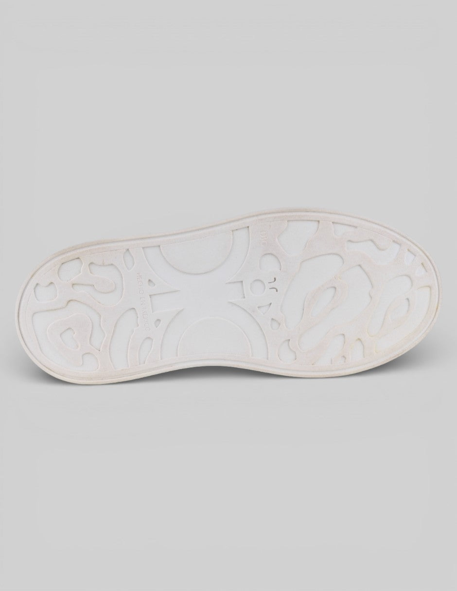 Tenis con cordones   en Sintético – Blanco talla 24