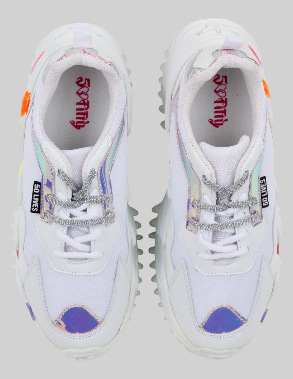 Tenis tipo deportivo   en Sintético – Blanco talla 26