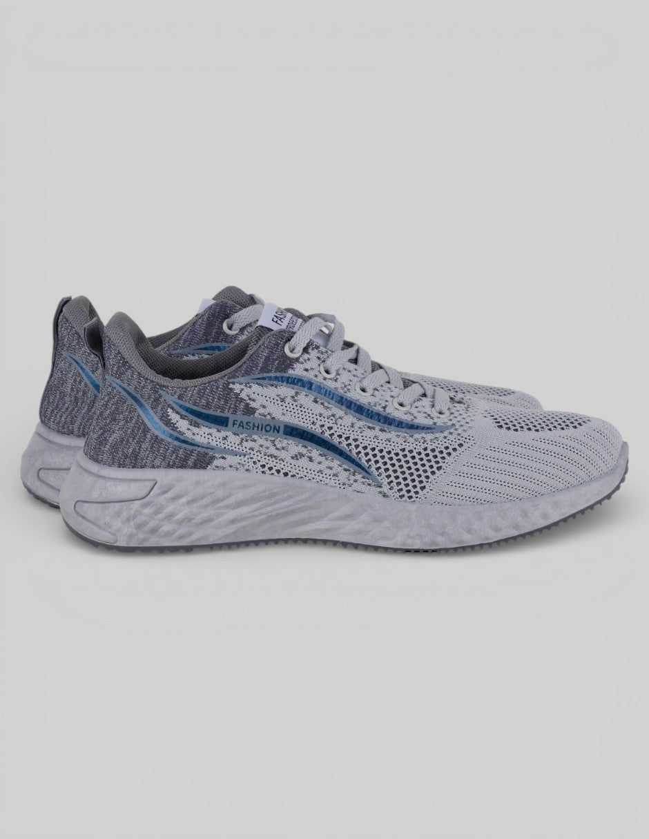 Tenis tipo deportivo   en Textil – Gris talla 27