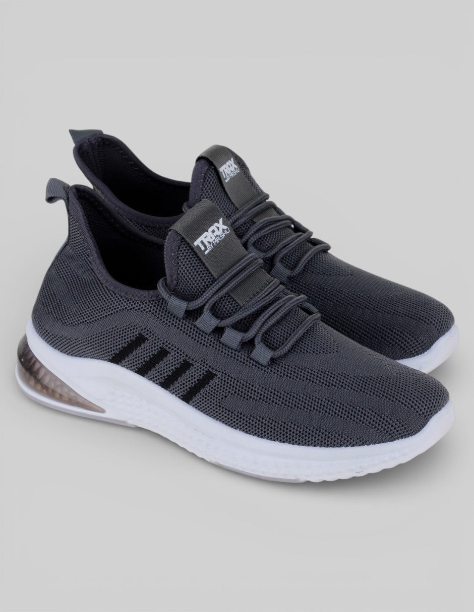 Tenis para entrenamiento Exterior Textil Color Gris Para Hombre De Trax
