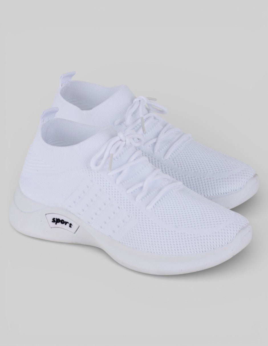 Tenis tipo deportivo Exterior Textil Color Blanco Para Mujer De Sport