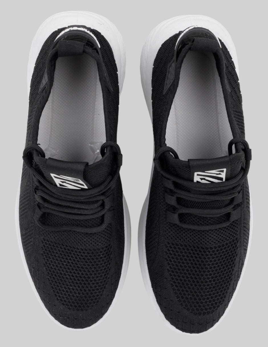 Tenis tipo deportivo   en Textil – Negro talla 26