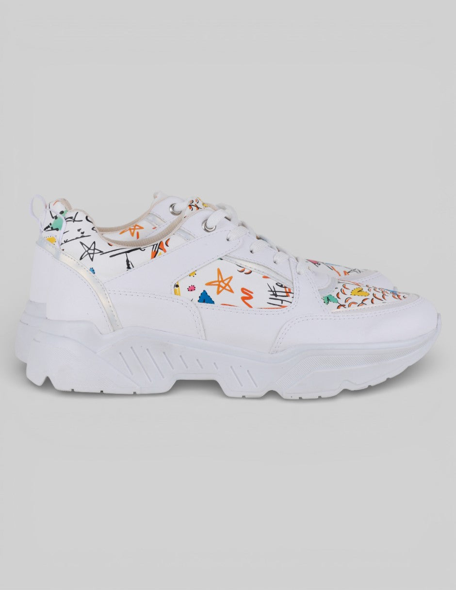 Tenis tipo deportivo   en Sintético – Blanco talla 26