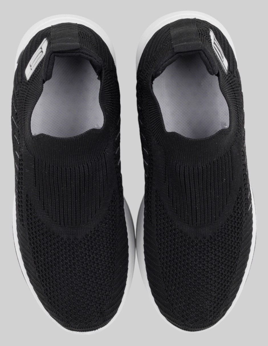 Tenis sin cordones   en Textil – Negro talla 24