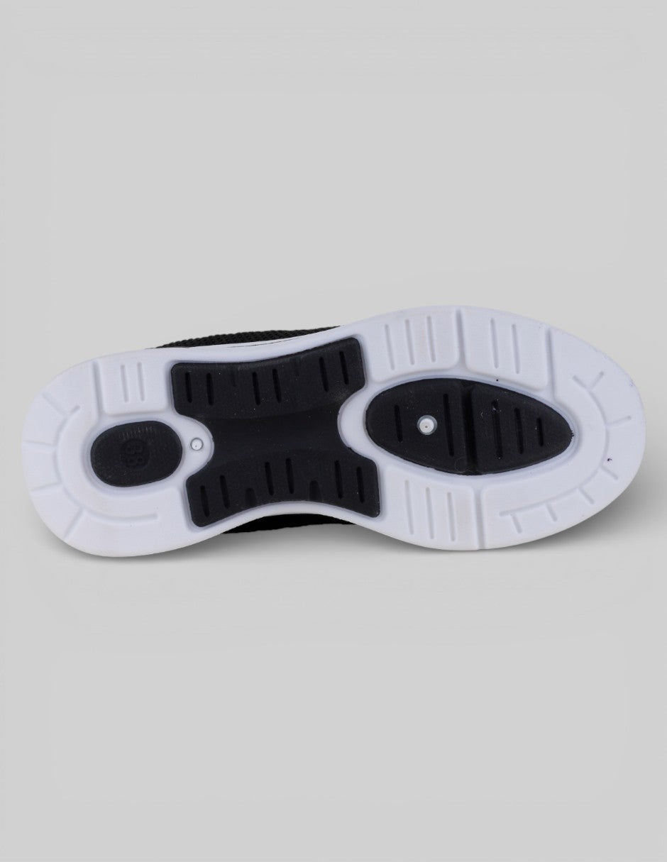 Tenis sin cordones   en Textil – Negro talla 24