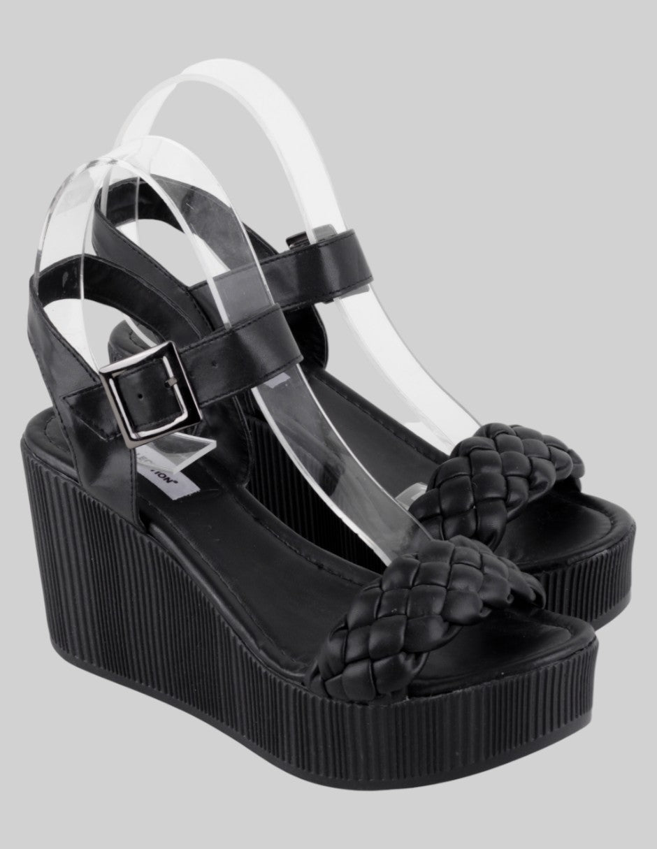 Sandalias con plataforma Exterior Sintético Color Negro Para Mujer De rbcollection