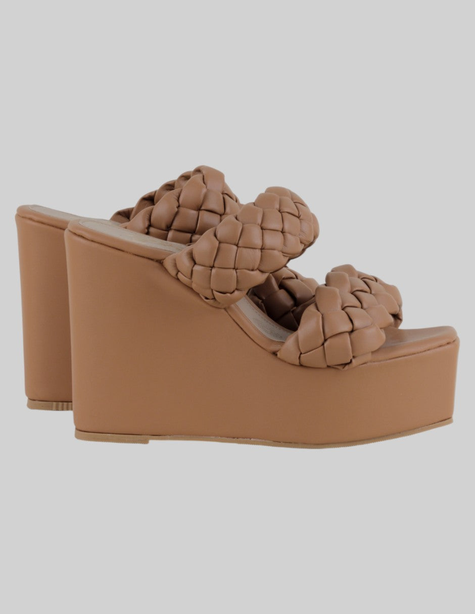 Sandalias con plataforma  en Sintético – Café talla 24