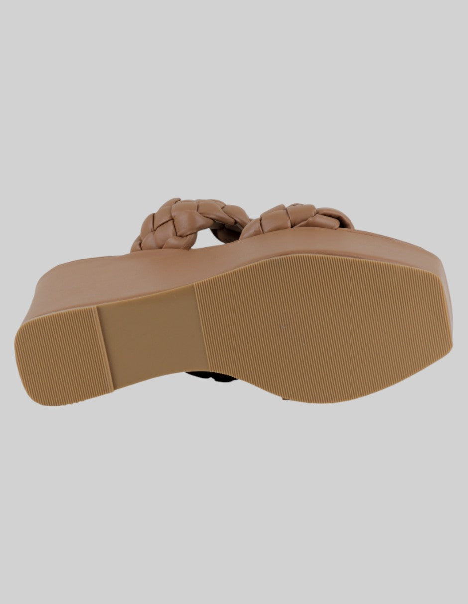 Sandalias con plataforma  en Sintético – Café talla 24