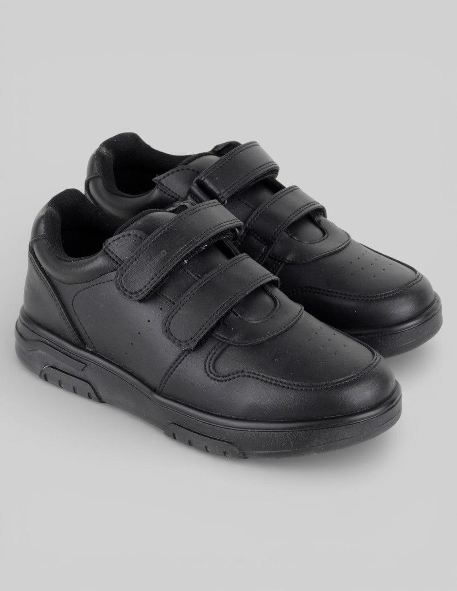 Tenis escolares  Exterior Sintético Color Negro Para Niño De Bombino
