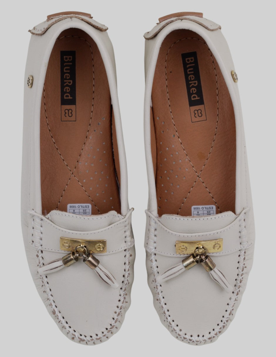 Mocasines  en Piel – Beige talla 25