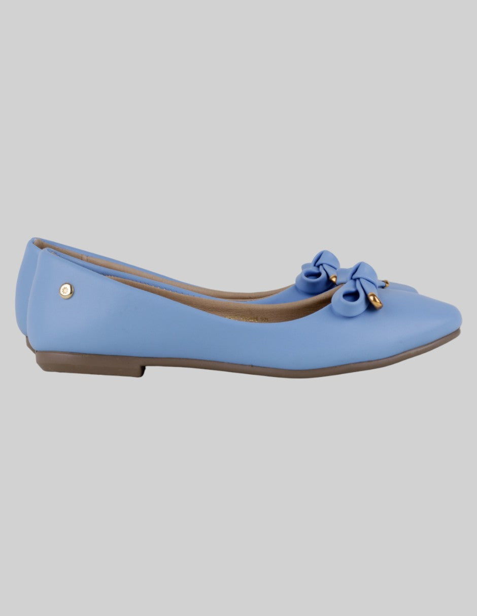 Flats clásicas  en Sintético – Azul talla 25