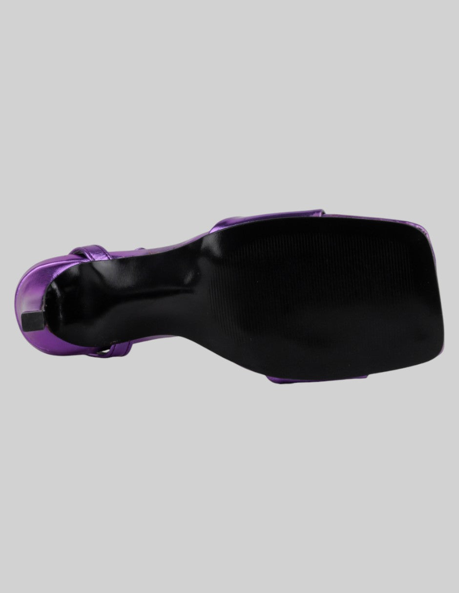 Sandalia con tacón  en Sintético – Morado talla 24
