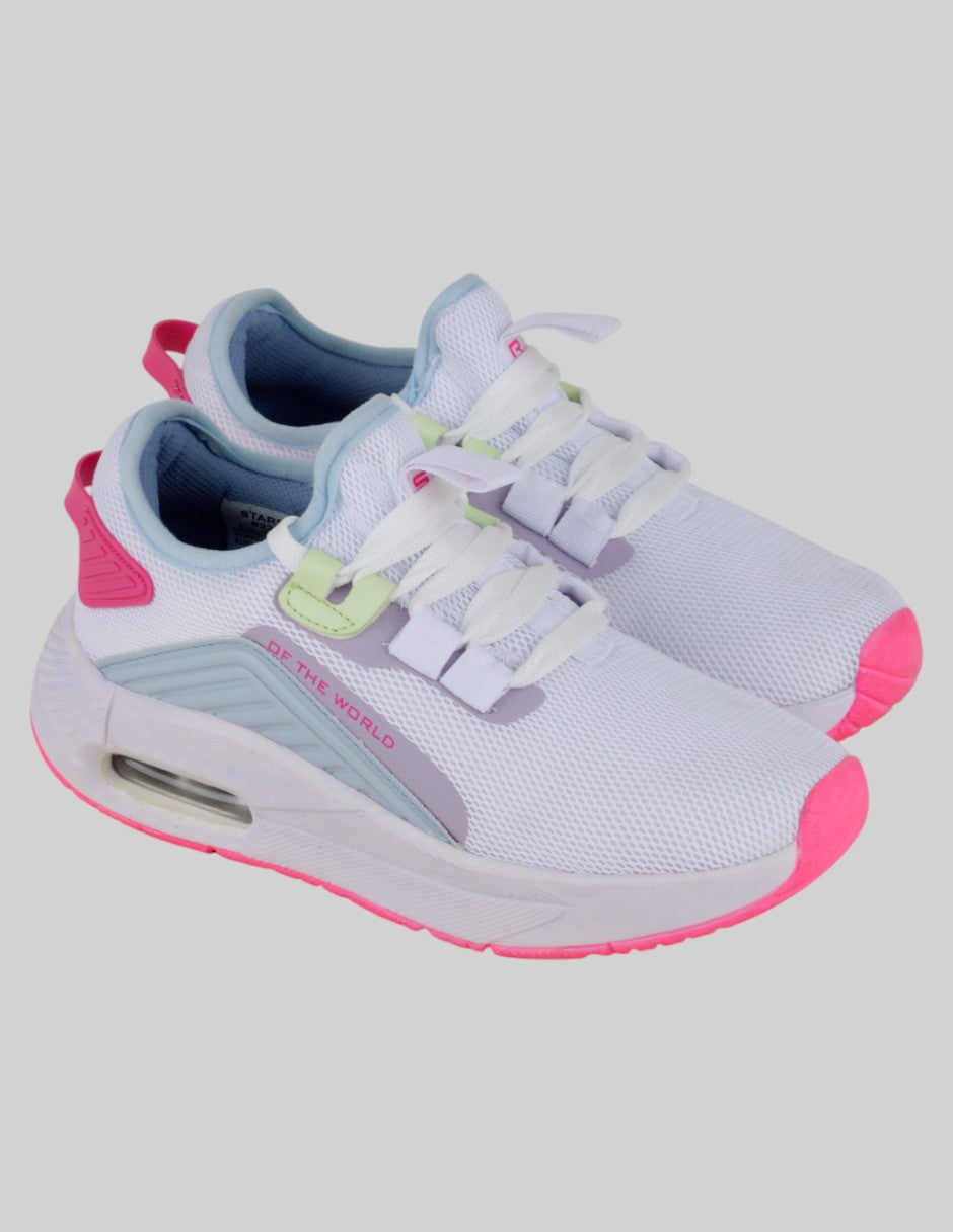 Tenis para entrenamiento Exterior Textil Color Blanco Para mujer De Stars