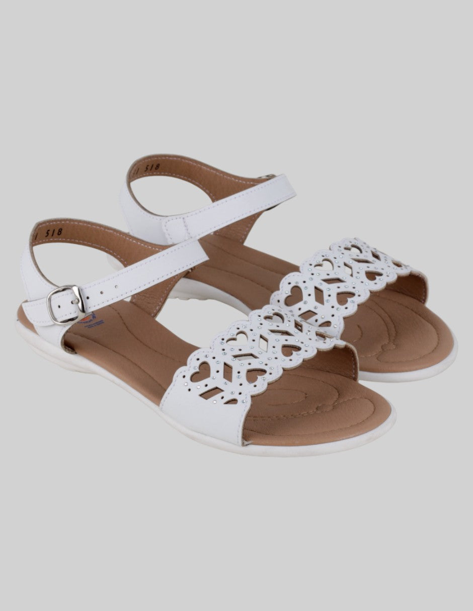Sandalias de piso Exterior Sintético Color Blanco Para Mujer De faly