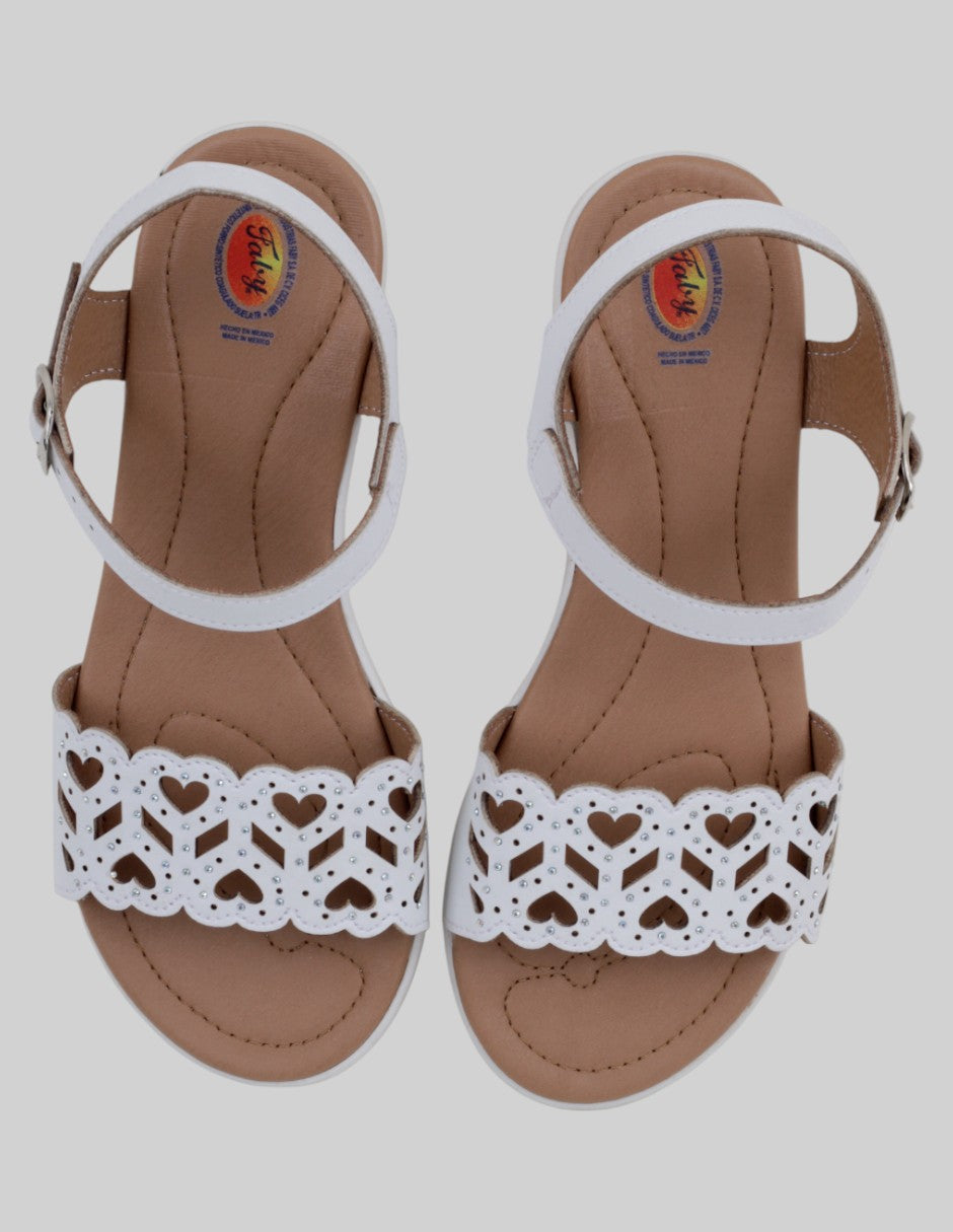 Sandalias de piso  en Sintético – Blanco talla 23