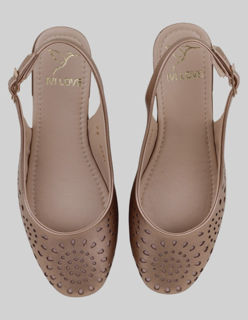 Loafers  en Sintético – Dorado talla 25