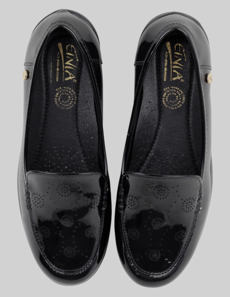 Mocasines  en Charol – Negro talla 23