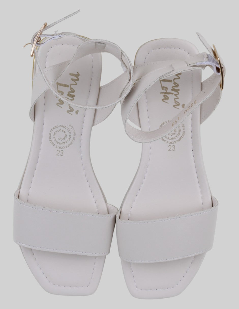 Sandalias de piso  en Sintético – Blanco talla 23