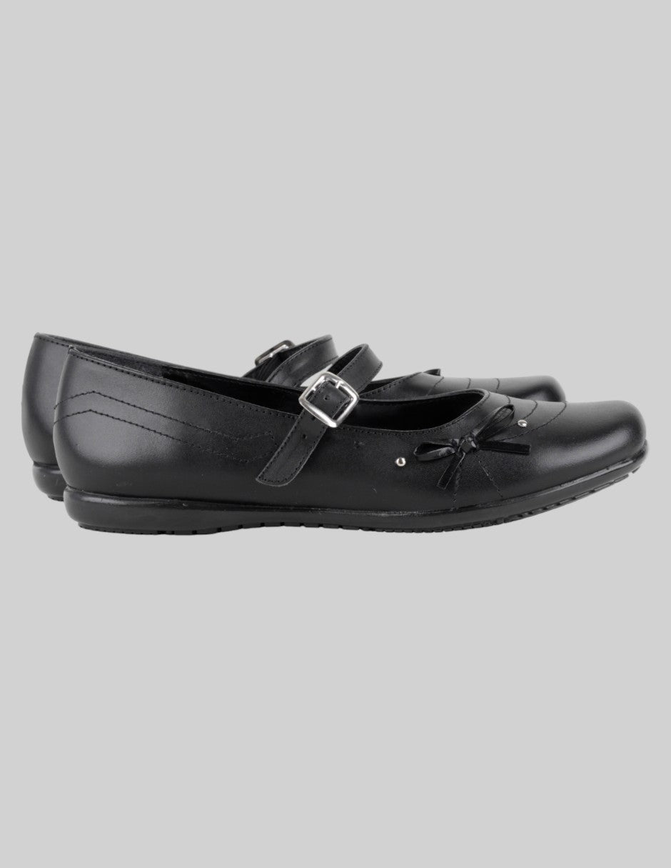 Mary jane  en Piel – Negro talla 25