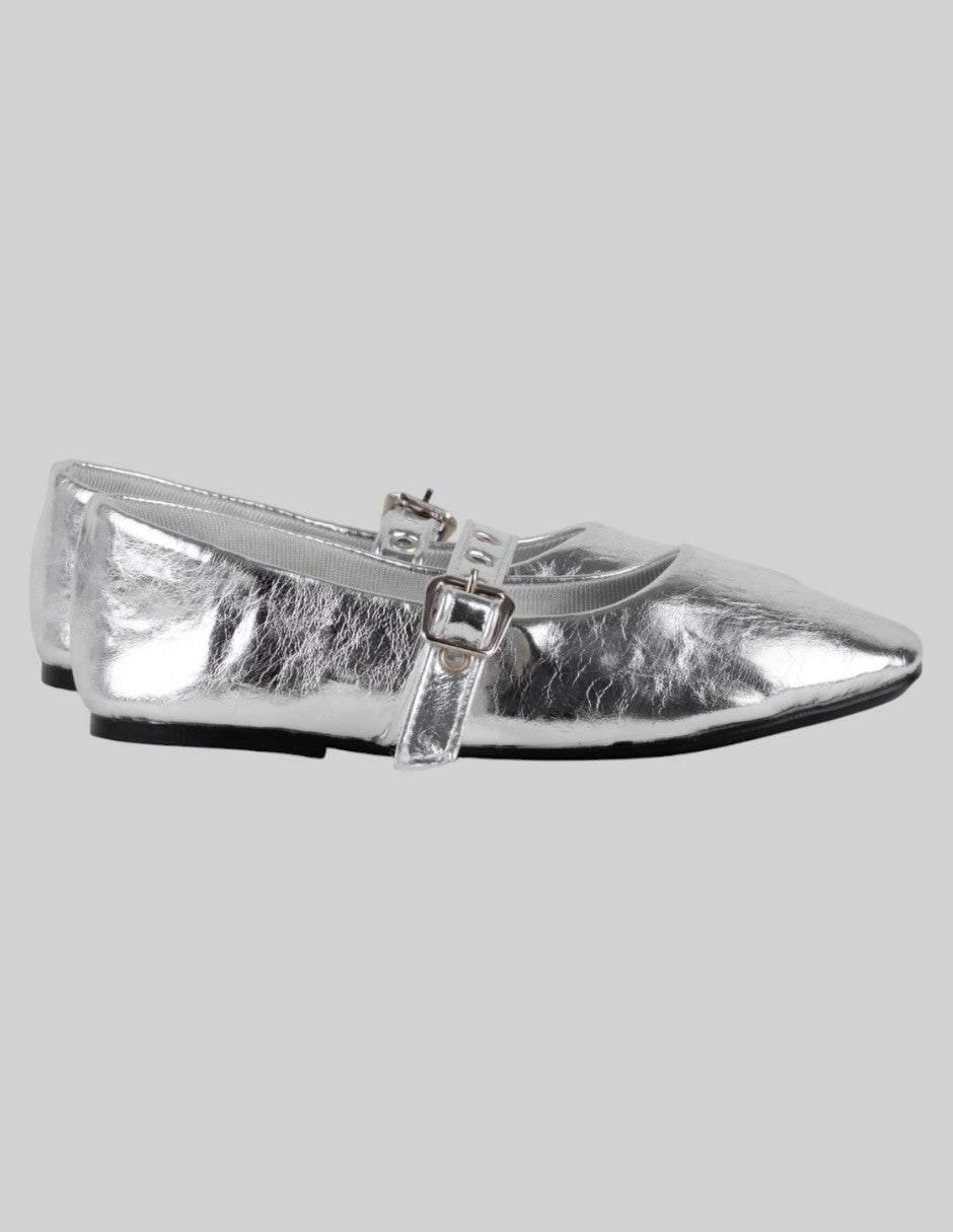 Mary jane  en Sintético – Plata talla 24