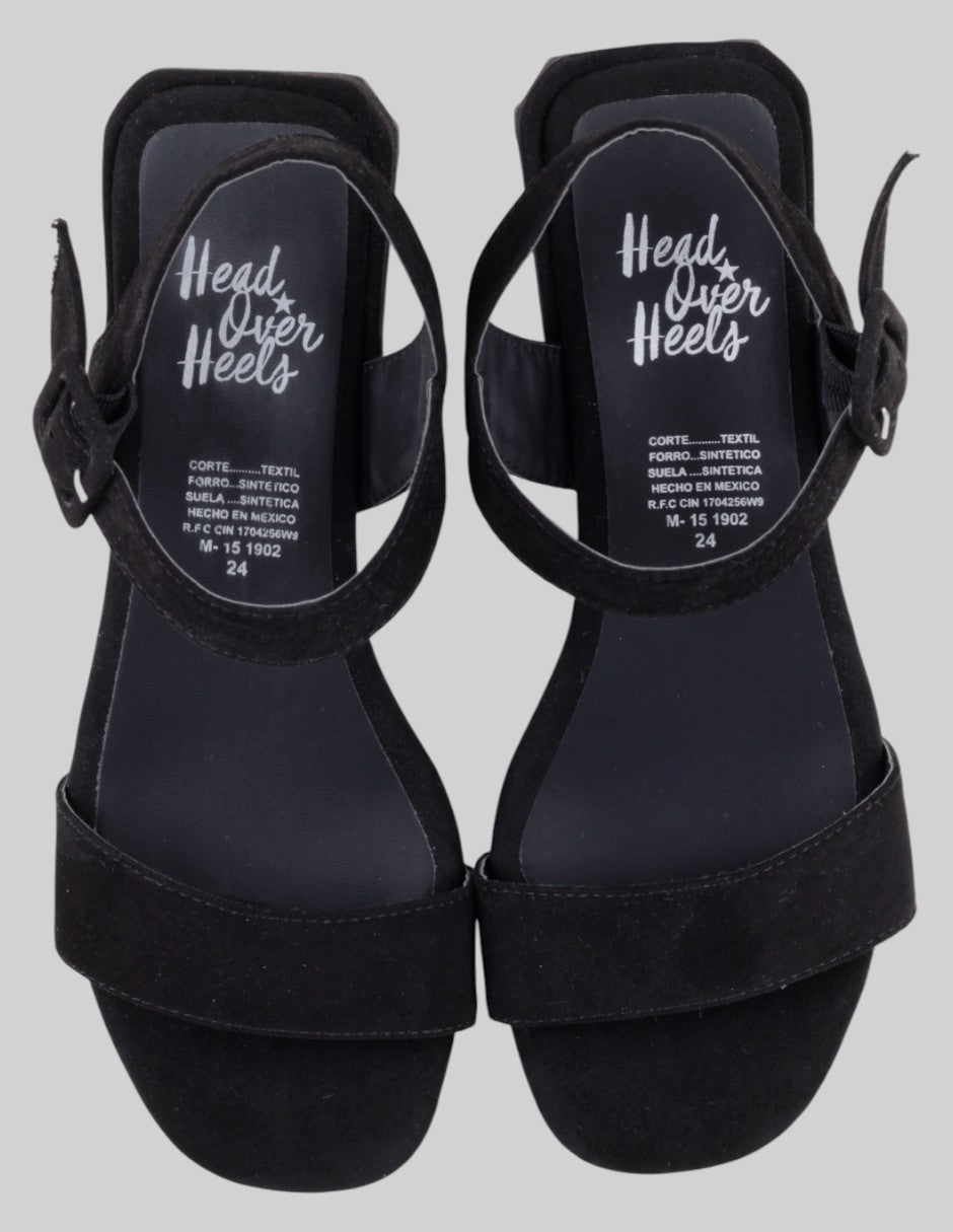 Sandalias de piso  en Gamuza – Negro talla 24