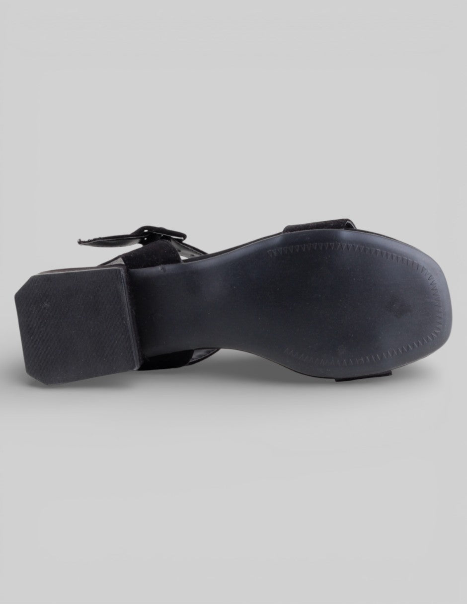 Sandalias de piso  en Gamuza – Negro talla 24