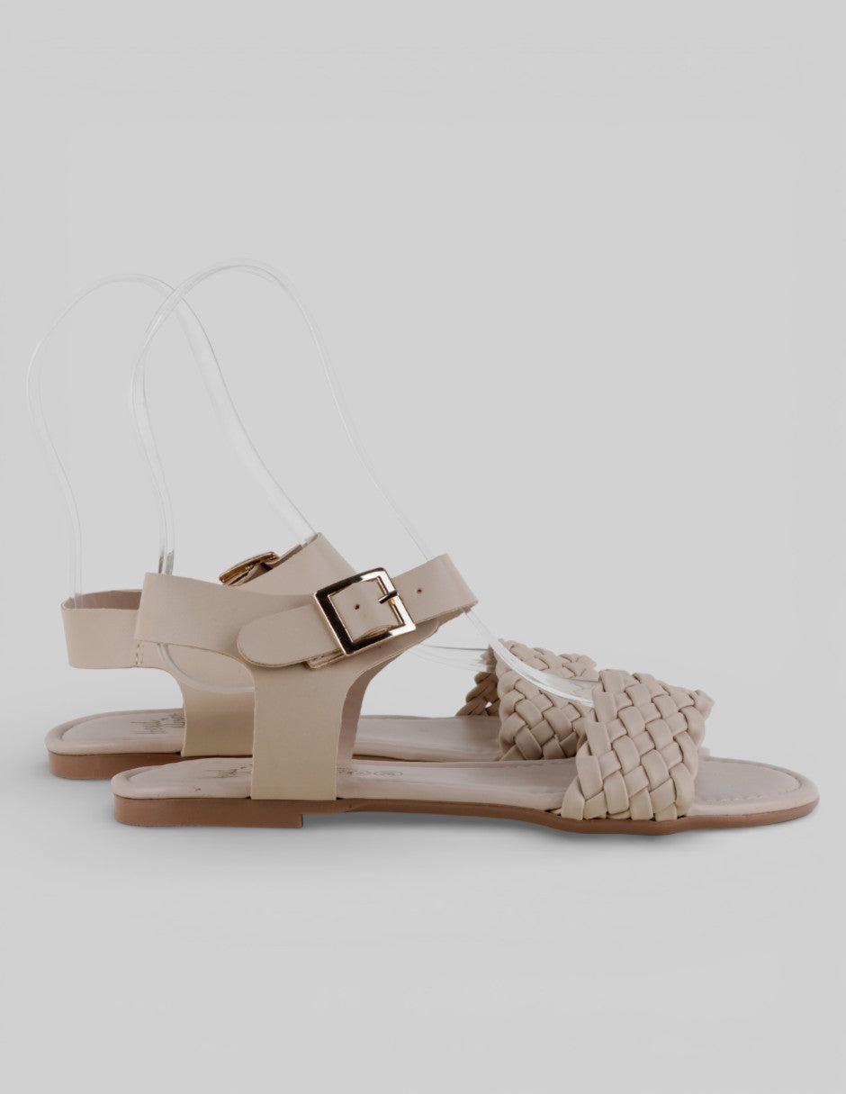 Sandalias de piso  en Sintético – Beige talla 24