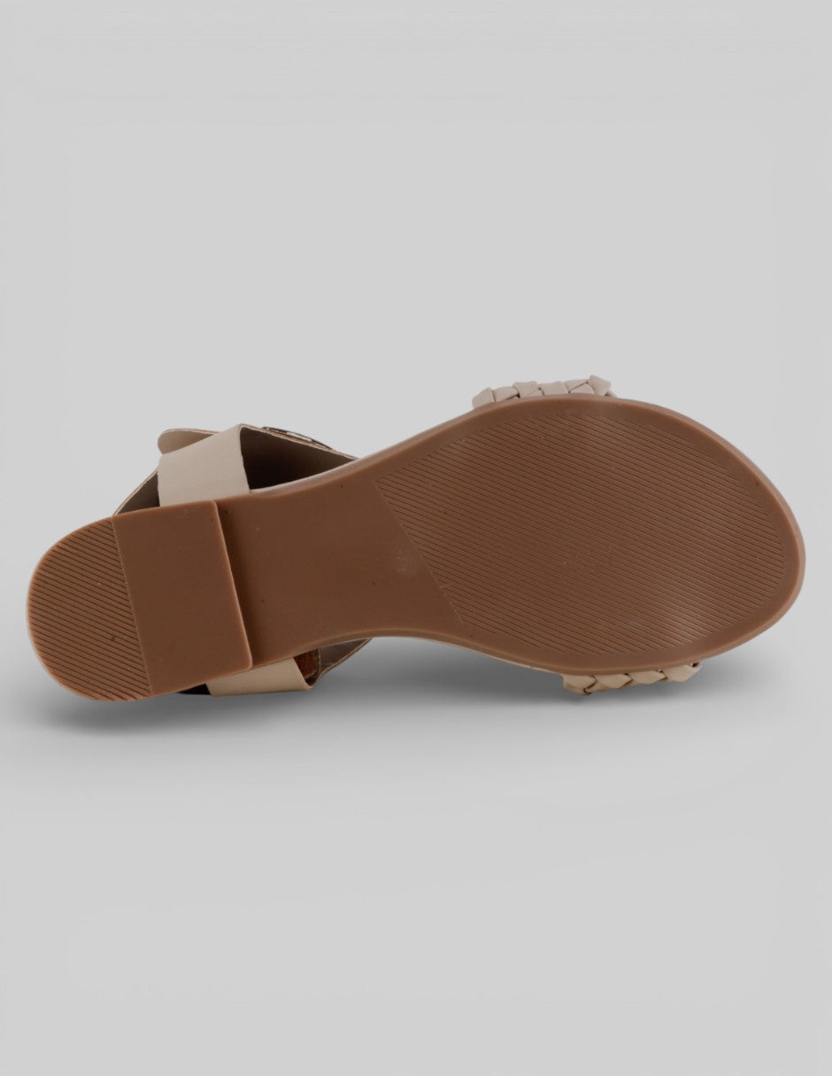 Sandalias de piso  en Sintético – Beige talla 24