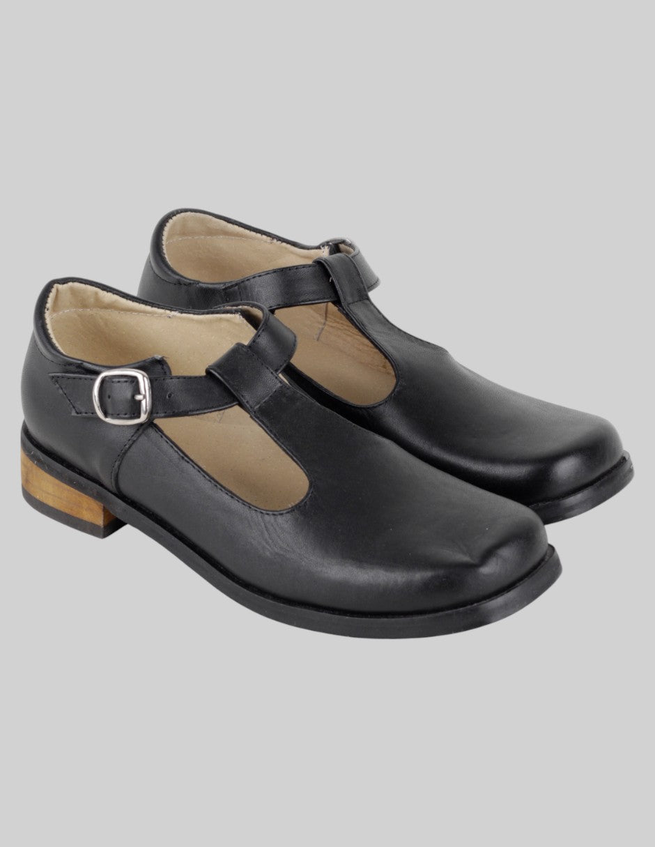 Mary jane Exterior Piel Color Negro Para Mujer De Catalina