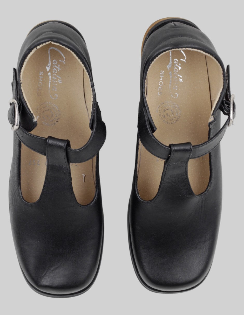 Mary jane  en Piel – Negro talla 24