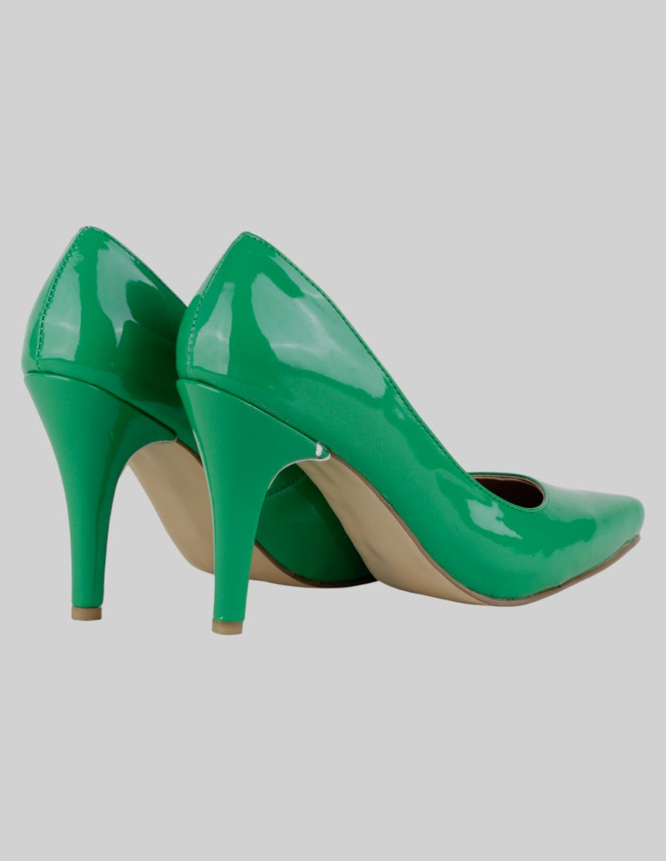 Zapatillas  en Charol – Verde talla 25
