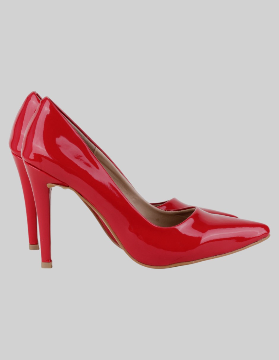 Zapatillas  en Charol – Rojo talla 24