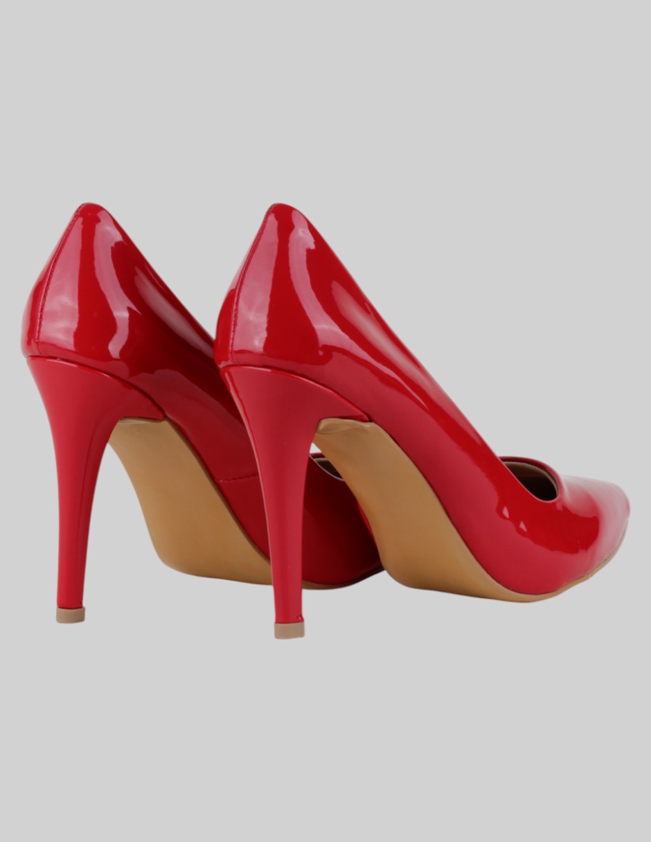 Zapatillas  en Charol – Rojo talla 24