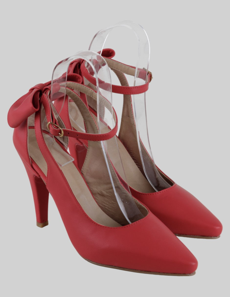 Zapatillas Exterior Piel vegana Color Rojo Para Mujer De RBCOLLECTION