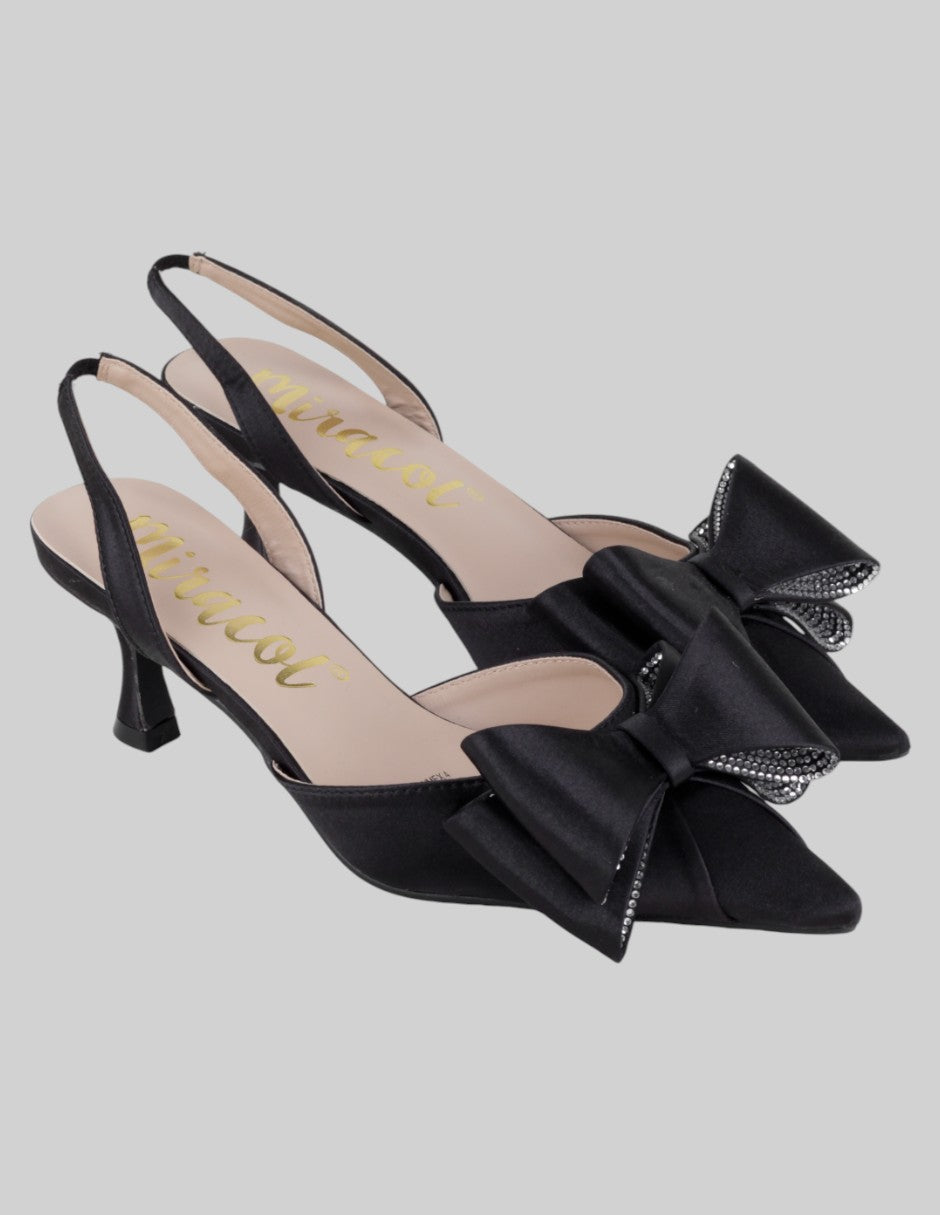Zapatillas Exterior Textil Color Negro Para Mujer De Miracol