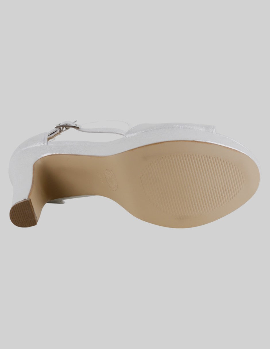 Sandalia con tacón  en Sintético – Blanco talla 24